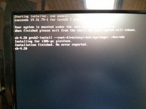 Centos 7 grub recover